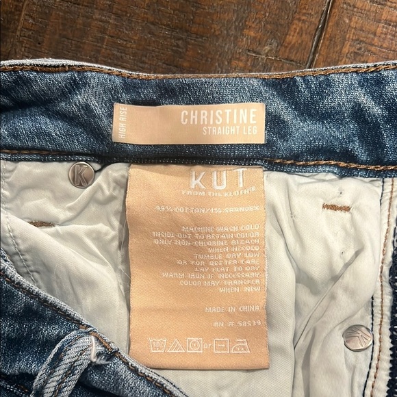 Kut from the Kloth Blue Ankle Cropped Jeans - Picture 4 of 4